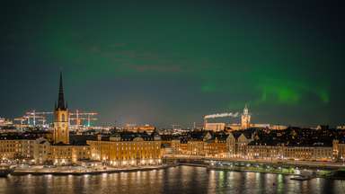 Northern Lights over Stockholm