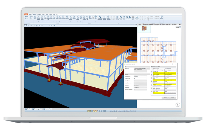 IFC building import laptop visual