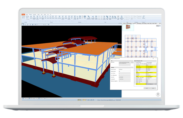 IFC building import laptop visual