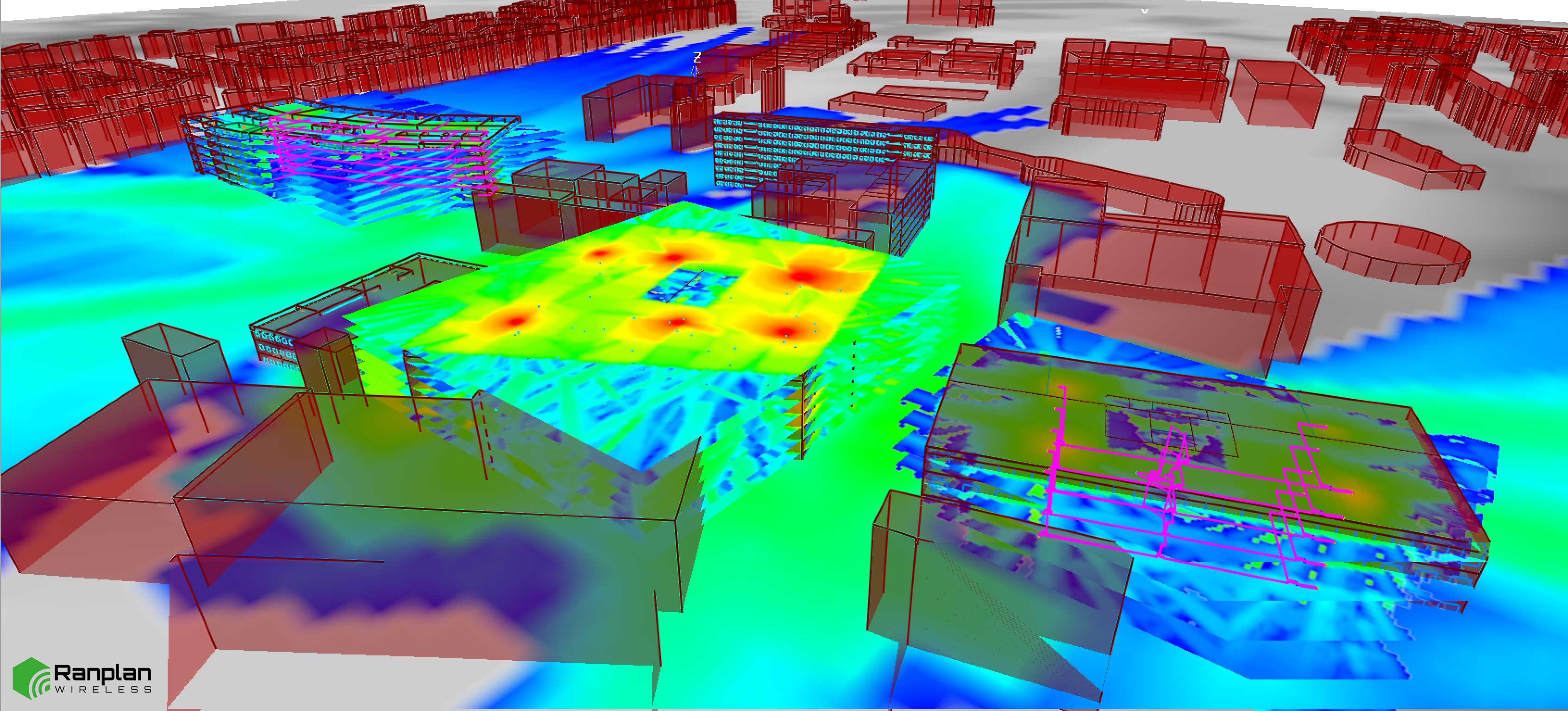 Indoor signal from buildings in the Outdoor scenario