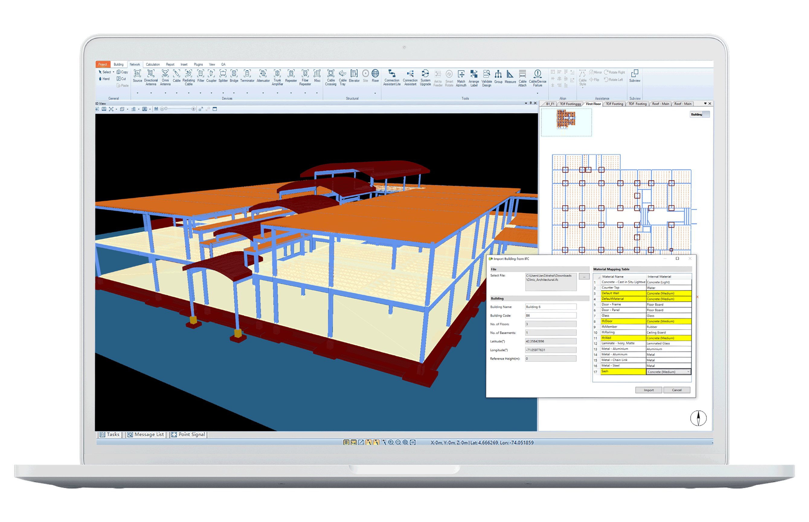 laptop-screenshot-IFC-building-import